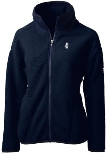 Cutter and Buck Chicago Cubs Womens Navy Blue Cooperstown Cascade Sherpa Long Sleeve Full Zip Jack..