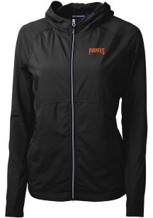 Cutter and Buck Pittsburgh Pirates Womens Black Cooperstown Adapt Eco Light Weight Jacket