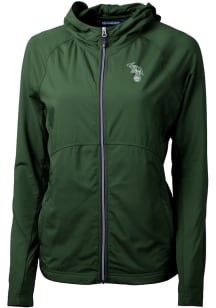 Cutter and Buck Oakland Athletics Womens Green Cooperstown Adapt Eco Light Weight Jacket