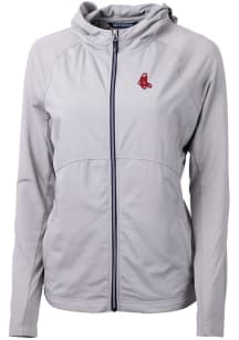 Cutter and Buck Boston Red Sox Womens Grey Cooperstown Adapt Eco Light Weight Jacket