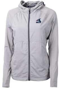 Cutter and Buck Chicago White Sox Womens Grey Cooperstown Adapt Eco Light Weight Jacket
