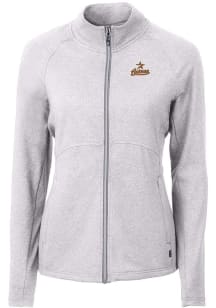 Cutter and Buck Houston Astros Womens Grey Cooperstown Adapt Eco Knit Light Weight Jacket