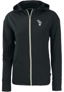 Cutter and Buck Oakland Athletics Womens Black Cooperstown Daybreak Light Weight Jacket