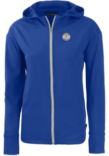 Cutter and Buck Milwaukee Brewers Womens Blue Cooperstown Daybreak Light Weight Jacket