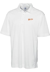 Cutter and Buck Idaho State Bengals Mens White Drytec Genre Short Sleeve Polo