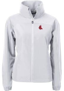 Cutter and Buck Boston Red Sox Womens Grey Cooperstown Charter Eco Light Weight Jacket