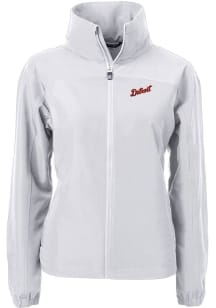 Cutter and Buck Detroit Tigers Womens Grey Cooperstown Charter Eco Light Weight Jacket