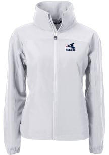 Cutter and Buck Chicago White Sox Womens Grey Cooperstown Charter Eco Light Weight Jacket