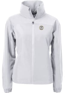 Cutter and Buck Milwaukee Brewers Womens Grey Cooperstown Charter Eco Light Weight Jacket