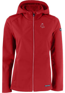 Cutter and Buck Boston Red Sox Womens Cardinal Cooperstown Evoke Light Weight Jacket