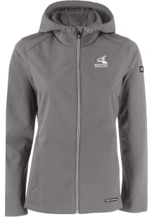 Cutter and Buck Chicago White Sox Womens Grey Cooperstown Evoke Light Weight Jacket