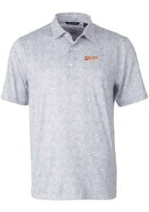 Cutter and Buck Idaho State Bengals Mens Grey Pike Short Sleeve Polo