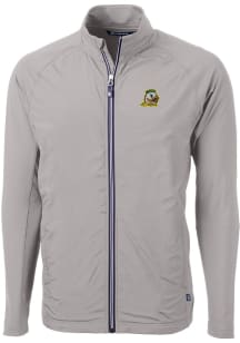 Grey Oregon Ducks Cutter and Buck Mens Adapt Eco Big and Tall Light Weight Jacket