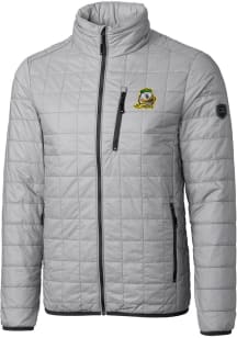 Grey Oregon Ducks Cutter and Buck Mens Rainier PrimaLoft Big and Tall Lined Jacket