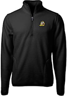Cutter and Buck Oregon Ducks Mens Black Cascade Sherpa Big and Tall Qtr Zip