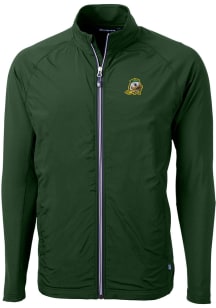 Mens Oregon Ducks Green Cutter and Buck Adapt Eco Light Weight Jacket