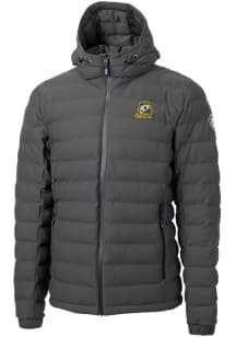 Mens Oregon Ducks Grey Cutter and Buck Mission Ridge Repreve Filled Jacket