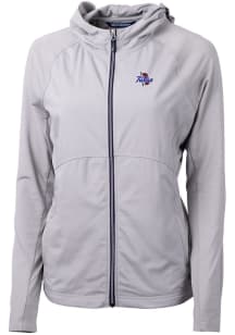 Womens Tulsa Golden Hurricane Grey Cutter and Buck Adapt Eco Light Weight Jacket