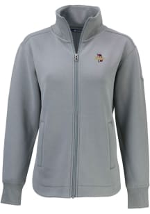 Womens Tulsa Golden Hurricane Grey Cutter and Buck Roam Light Weight Jacket