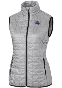 Womens Tulsa Golden Hurricane Grey Cutter and Buck Rainier PrimaLoft Vest