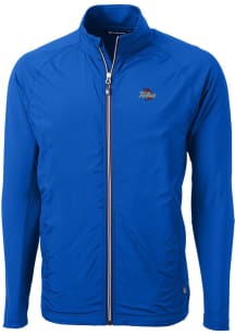 Blue Tulsa Golden Hurricane Cutter and Buck Mens Adapt Eco Big and Tall Light Weight Jacket