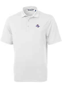 Cutter and Buck Tulsa Golden Hurricane White Virtue Eco Pique Big and Tall Polo