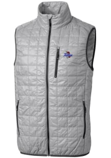 Grey Tulsa Golden Hurricane Cutter and Buck Big and Tall Rainier PrimaLoft Mens Vest