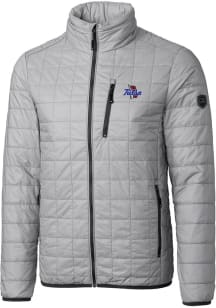 Mens Tulsa Golden Hurricane Grey Cutter and Buck Rainier PrimaLoft Filled Jacket