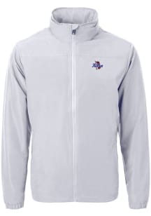 Mens Tulsa Golden Hurricane Grey Cutter and Buck Charter Eco Light Weight Jacket