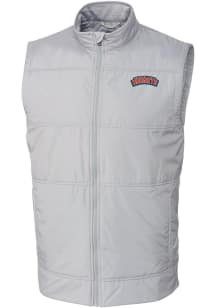 Cutter and Buck Delaware State Hornets Mens Grey Stealth Sleeveless Jacket