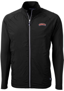 Cutter and Buck Delaware State Hornets Mens Black Adapt Eco Light Weight Jacket