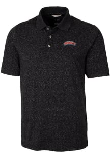 Cutter and Buck Delaware State Hornets Mens Black Advantage Short Sleeve Polo