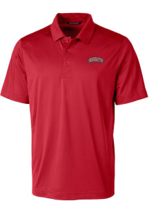 Cutter and Buck Delaware State Hornets Mens Red Prospect Short Sleeve Polo