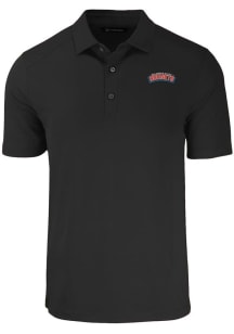 Cutter and Buck Delaware State Hornets Mens Black Forge Recycled Short Sleeve Polo