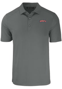 Cutter and Buck Delaware State Hornets Mens Grey Forge Short Sleeve Polo
