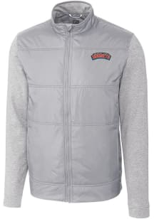 Cutter and Buck Delaware State Hornets Mens Grey Stealth Medium Weight Jacket