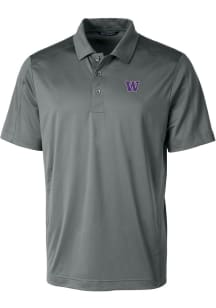 Washington Huskies Grey Cutter and Buck Prospect Big and Tall Polo