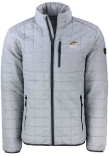 Grey Western Michigan Broncos Cutter and Buck Mens Rainier PrimaLoft Big and Tall Lined Jacket