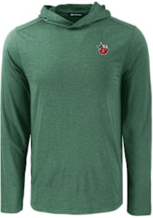 Cutter and Buck Fort Wayne TinCaps Mens Green Coastline Eco Long Sleeve Hoodie