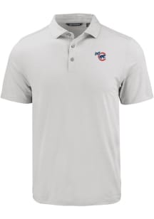 Cutter and Buck Iowa Cubs Mens Charcoal Coastline Eco Short Sleeve Polo