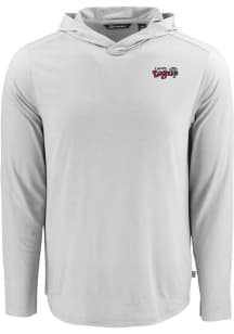 Cutter and Buck Lansing Lugnuts Mens Grey Coastline Eco Long Sleeve Hoodie