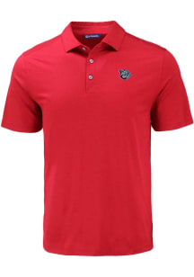 Cutter and Buck Lehigh Valley Ironpigs Mens Red Coastline Eco Short Sleeve Polo
