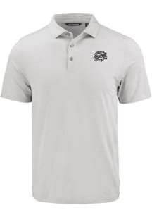 Cutter and Buck Omaha Storm Chasers Mens Charcoal Coastline Eco Short Sleeve Polo