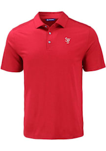 Cutter and Buck Scranton Wilkes Mens Cardinal Coastline Eco Short Sleeve Polo