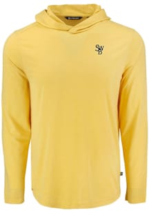 Cutter and Buck Scranton Wilkes Mens Yellow Coastline Eco Long Sleeve Hoodie