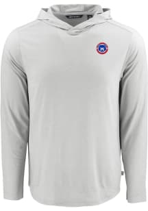 Cutter and Buck South Bend Cubs Mens Grey Coastline Eco Long Sleeve Hoodie