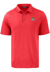 Cutter and Buck Toledo Mud Hens Mens Red Coastline Eco Short Sleeve Polo