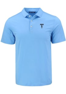 Cutter and Buck Tulsa Drillers Mens Light Blue Coastline Eco Short Sleeve Polo