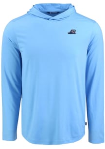 Cutter and Buck West Michigan Whitecaps Mens Light Blue Coastline Eco Long Sleeve Hoodie
