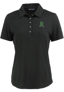 Cutter and Buck Dayton Dragons Womens Black Coastline Eco Short Sleeve Polo Shirt